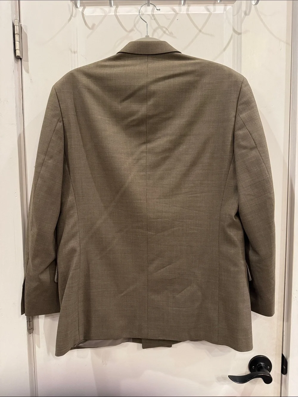 38 Short Linea Uomo Men's Double-Breasted Tailored Brown Suit Blazer